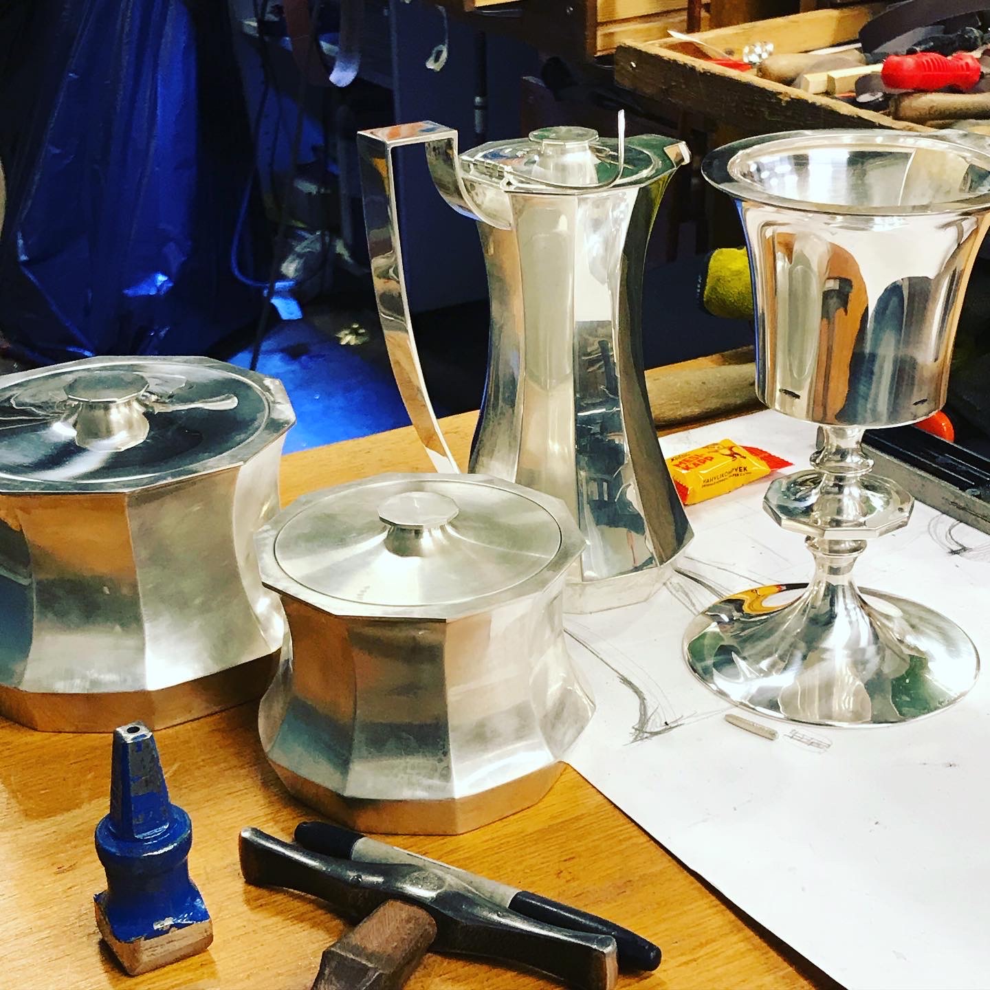 Additions to the Communion Set of Temppeliaukio Church